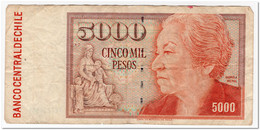 CHILE,5000 PESOS,1996,P.155e,aVF - Chili