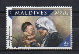 Maldives 2016 - Madre Teresa - Cancelled (3W2553) - Mère Teresa