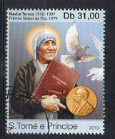 S. Tomé E Príncipe 2016 - Madre Teresa - Cancelled (3W2557) - Mère Teresa