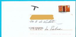 Enveloppe Avec T Manuel De Taxe Non Réclamée Aux Destinataire Marque De Tri Numéro Et Nom De Rue Timbre Vaucluse - 1960-.... Used