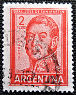 Timbre D'Argentine 1961 -1969 General Jose De San Martin Stampworld N° 790 - Used Stamps