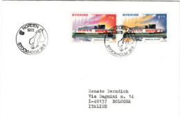 SWEDEN 1973 - FDC NORDEN 73 NORDIC COUNTRIES ISSUE-NORDIC HOUSE REYKJAVIK W 2 STS 75-1.40 KR STOCKHOLM VIAGGIATA - Cartas & Documentos