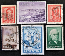 Timbre D'Argentine 1961 -1969   Stampworld N° 789 à 792_795 Et 796 - Oblitérés