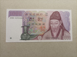 Billete De Corea El Sur De 1000 Won - Korea (Süd-)