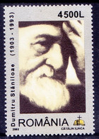 Romania 2003 MNH, Art, Dumitru Staniloae Priest, Theologian Professor, Religion - Teología