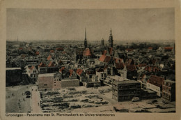 Groningen // Panorama Met St. Martinus Kerk En Universiteitstoren (kale Voorgrond) 19?? - Groningen