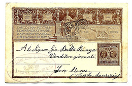 ENTIER POSTAL CARTOLINA - Obl. BORSO 1895 - Stamped Stationery