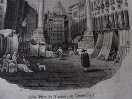 Année 1839: Une Place De Vicence En Italie; Tombeau De Sixte IV à St- Pierre De Rome; Intelligence Chez Les Animaux; Etc - 1800 - 1849