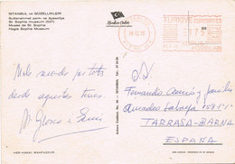 48177. Postal HAVAALANI (Turquia) 1975, Franqueo Mecanico. Istambul Museum St. Sofia - Storia Postale