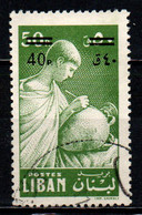 LIBANO - 1959 -  ANTICO VASAIO CON SOVRASTAMPA - OVERPRINTED - USATO - Liban