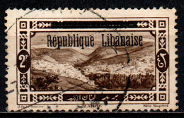 LIBANO - 1927 - ZAHLE CON SOVRASTAMPA - USATO - Liban