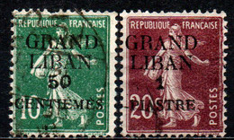 LIBANO - 1924 - SEMINATRICE CON SOVRASTAMPA - GRAND LIBAN - USATI - Liban