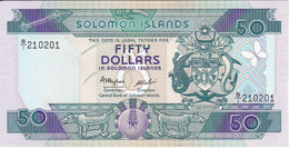 BILLETE DE SALOMON ISLANDS DE 50 DOLLARS DEL AÑO 1986 SIN CIRCULAR (UNC) - Solomonen