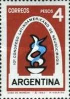 ARGENTINA - AÑO 1963  - 10º Congreso Latinoamericano De Neurocirugía. - Used Stamps