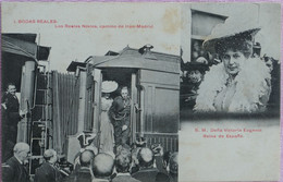 C. P. A. : BODAS REALES : Los Reales Novios, Camino De IRUN MADRID, S. M. Dona Victoria Eugenia, Reina De Espana, Tren - Guipúzcoa (San Sebastián)