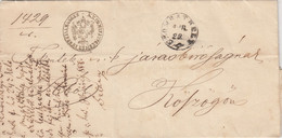 OLD LETTRE. HUNGARY. 1858. - ...-1867 Prefilatelia