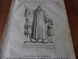 Année 1839: Statue Herman Franke à Halle ;Armée Chinoise; Ste Chapelle De Paris;Fabrication De La Pierre Infernale; Etc - 1800 - 1849