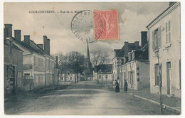 CPA - COUR-CHEVERNY (Loir Et Cher) - Rue De La Mairie - Cheverny