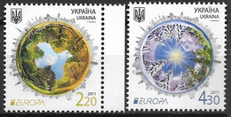 UKRAINE  EUROPA CEPT 2011 Serie/set, Neuf/mint/ungestemp. - 2011