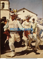 198378 PERU PUNO ICHU COSTUMES DANCER OF THE DEVILS IN THE FESTIVAL OF ST PETER AND PAUL POSTAL POSTCARD - Pérou