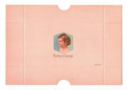 Magnifique Boîte à Plat Parfum Baby's Soap Rose Savon 肥皂 Sapone Jabón Bébé Bambino 婴儿 14,5 Cm X 21,1 Cm En Superbe.Etat - Andere & Zonder Classificatie