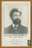 PARIS : " CONCOURS 1910 - M. COUDERC - COUPEUR (Médaille De Bronze) "  Carte Photo - Mode