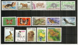 Fauna From Andorra.  15 Nice Stamps Mint ** Unused (all Differents) - Collections