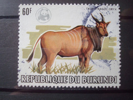BURUNDI 1983 60F FROM FAUNA SET (with WWF Overprint) / USED - Usati