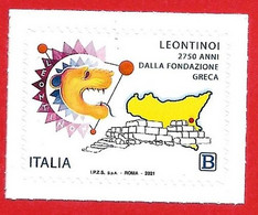 2021 (4066) Anniversario Della Fondazione Di Leontinoi, Colonia Greca In Sicilia - 2021-...: Nieuw/plakker