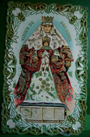 CPA Gaufrée  CADRE DENTELLE VIERGE ET ENFANT . VIRGEN DE LOS REYES . LACE FRAMED OLD PC - Vergine Maria E Madonne