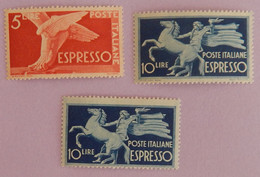 ITALIE EXPRES YT 27+2X28 NEUF**/*  ANNEES 1945/1951 - Express-post/pneumatisch