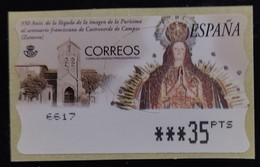 ESPAÑA ATM EN PESETAS. 5 DD/EE. VIRGEN DE LA PURÍSIMA. NUEVO - MNH. - Machine Labels [ATM]