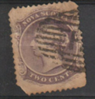 Nova Scotia   1860   SG  11a  2c  Bottom Left Corner Missing  Fine Used - Used Stamps