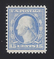 US #340 1908-09 Pale Ultramarine Perf 12 Wmk 191 Mint OG LH F-VF SCV $65 - Unused Stamps