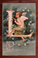 1906 Ange Alphabet L Voyagée Timbre Oblit Ambulant Limoges à Vierzon Voyagée Étrechet Indre - Covers & Documents