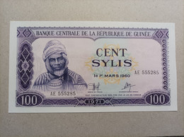 Billete De La Republica De Guinea De 100 Sylis, Año 1971, UNC - Guinée