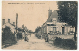 CPA - COUR-CHEVERNY (Loir Et Cher) - Rue Barberet, Route De Bracieux - Cheverny