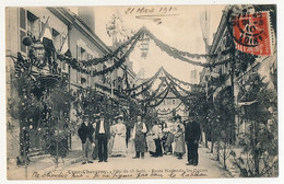 CPA - COUR-CHEVERNY (Loir Et Cher) - Fête Du 23 Août - Arc De Triomphe Route Nationale Les Décors - Cheverny