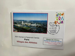 (1 N 47 B) 2024 PAris Olympics Games - Villages Des Athletes (postmarked 25-12-2022) - Eté 2024 : Paris