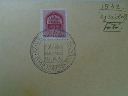 D192480   Hungary Postmark  -Photo Life Exhibition  1942  Budapest - Postmark Collection