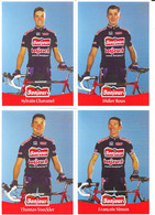 Fiches Cyclisme Avec Palmarès - Equipe Cycliste Professionnelle Bonjour 2001 (S. Chavanel, Didier Rous, Th. Voeckler...) - Cyclisme