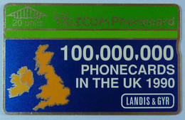 UK - Great Britain - BT - L&G - BTP008 - Landis & Gyr 100,000,000 - Specimen - Other & Unclassified