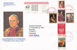 USA 2006 Postal Cover From East Meadow To Kaunas Lithuania Christams - Brieven En Documenten