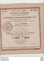 EGYPT-The Tractor&Engineering Company S.A.E- Associated With E(Egypte) (Egitto) (Ägypten) (Egipto) (Egypten) Africa - Afrique