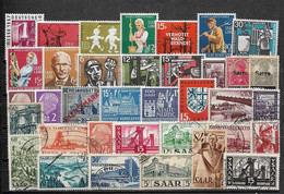 C2989 - Saar Lot Timbres **/*/o - Colecciones & Series