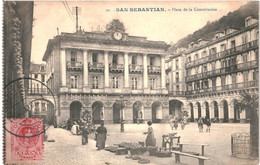 CPA Carte Postale Espagne San Sebastian Plaza De La Constitucion  VM61053 - Guipúzcoa (San Sebastián)