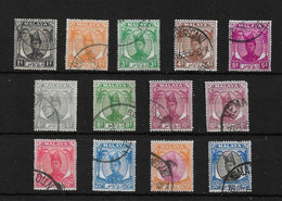 MALAYA - TRENGGANU 1949 - 1952 FINE USED VALUES TO 50c BETWEEN SG 67 AND SG 84 Cat £27+ - Trengganu