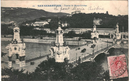 CPA Carte Postale Espagne San Sebastian Puente De Maria Cristina   VM61054 - Guipúzcoa (San Sebastián)