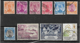 MALAYA - TRENGGANU 1949 - 1986 FINE USED SELECTION Cat £18 - Trengganu