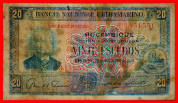 ~ GREAT BRITAIN: MOZAMBIQUE OF PORTUGAL ★ 20 ESCUDOS 1945 SHIP! UNCOMMON! LOW START ★ NO RESERVE! - Mozambico